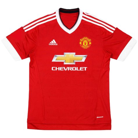 Manchester United 2015-16 Home Shirt (S) (Smalling 12) (Good)