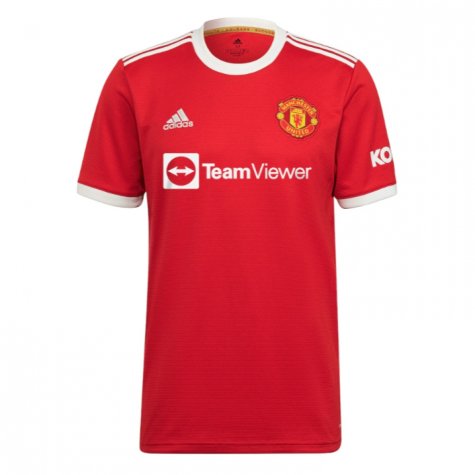 Manchester United 2021-22 Home Shirt (XL) (Good) (VAN DE BEEK 34)