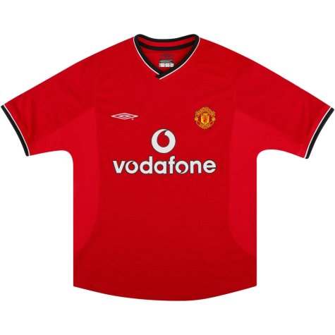 Manchester United 2000-02 Home Shirt ((Very Good) XL) (CHARLTON 9)