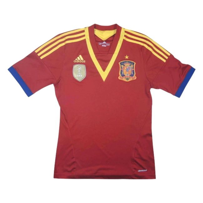 Spain 2013-14 Home Shirt (S) (Excellent) (Xavi 8)