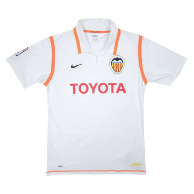 Valencia 2007-08 Home Shirt ((Excellent) S) (Mata 16)