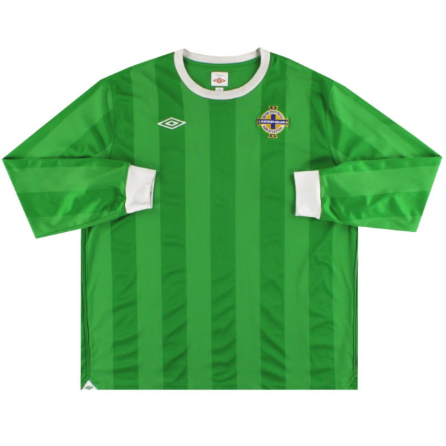 Northern Ireland 2010-12 Long Sleeve Home Shirt ((Good) XL) (Healy 9)