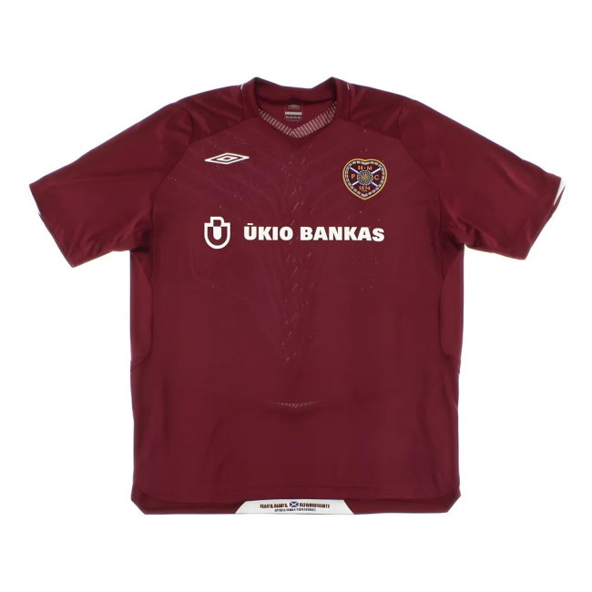 Hearts 2008-09 Home Shirt ((Good) XXL) (Your Name)