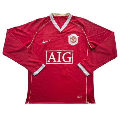 Manchester United 2006 07 Long Sleeve Home Shirt Ronaldo 7 Very Good XL 2Qt2DB 266689 Uksoccershop