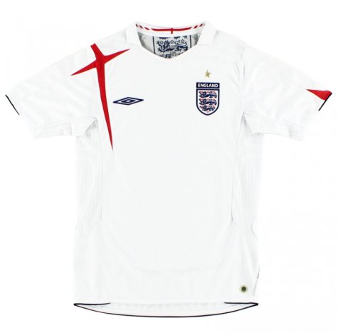 England 2006-08 Home Shirt (L) (Good) (BECKHAM 7)