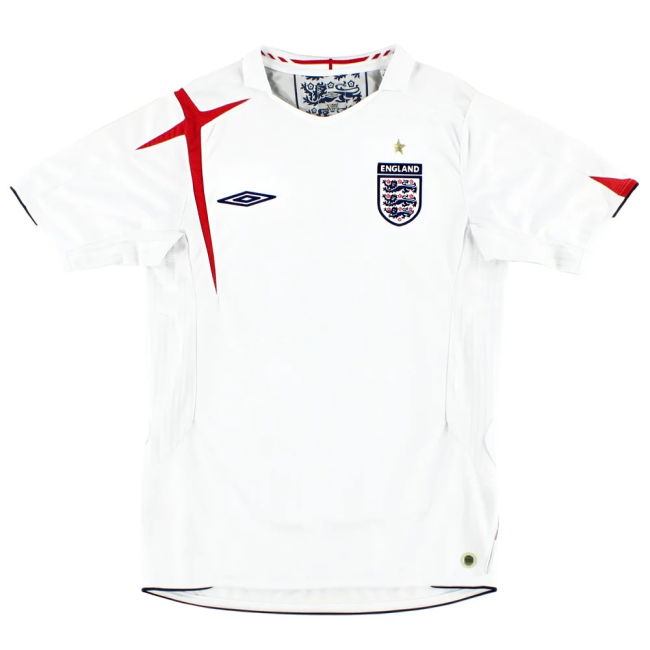 England 2006-08 Home Shirt (XL) (Excellent) (GASCOIGNE 8)