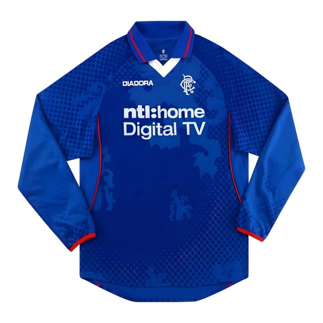 Rangers 2002-2003 Long Sleeved Home Shirt (XL) (Excellent) (Gascoigne 8)