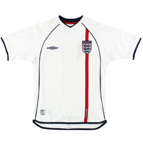 England 2001-03 Home Shirt (XL) (Very Good) (Beckham 7)