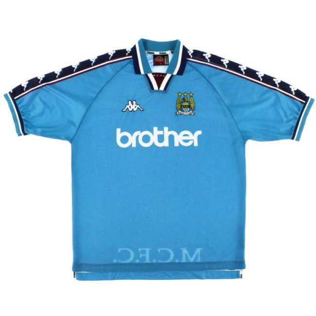 Manchester City 1997-99 Home Shirt (XL) (Excellent) (TOURE YAYA 42)