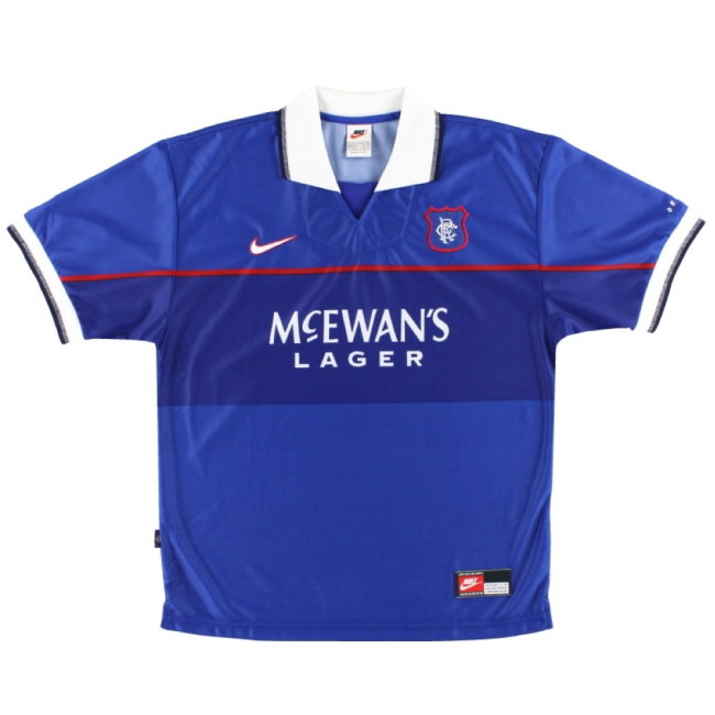 Rangers 1997-99 Home Shirt (XL Boys) (Excellent) (GASCOIGNE 8)