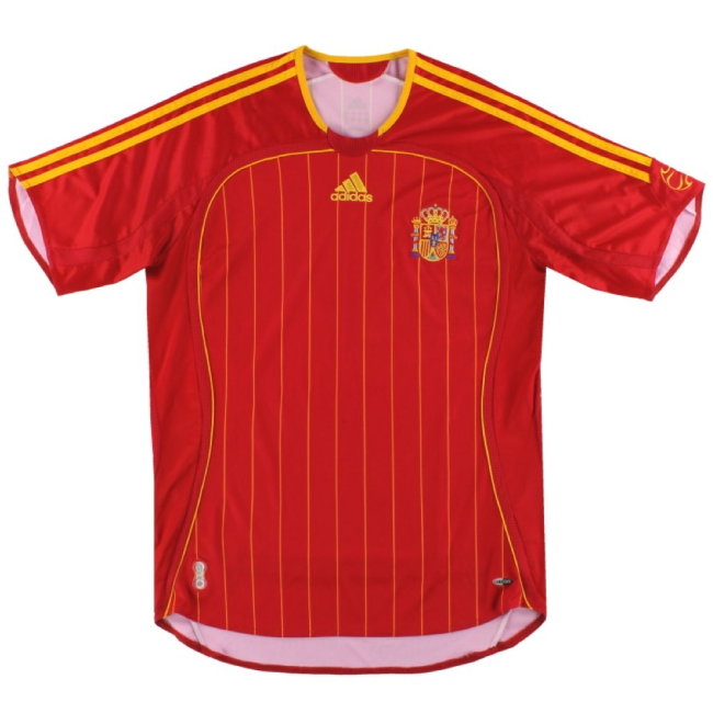Spain 2006-08 Home Shirt (S) (Excellent) (Xavi 8)
