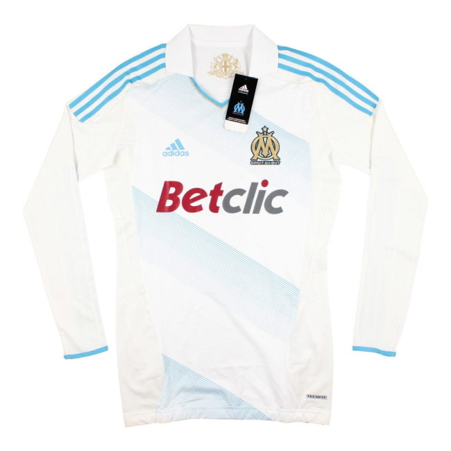 Marseille 2011-12 Player Spec Long Sleeve Home Shirt ((Excellent) L) (Your Name)