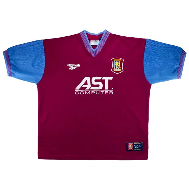 Aston Villa 1997-1998 Home Shirt (Excellent) (Farrelly 19)