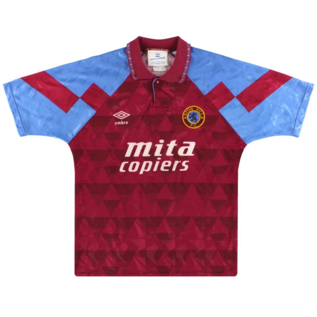 Aston Villa 1990-92 Home Shirt (Good) (Coutinho 23)