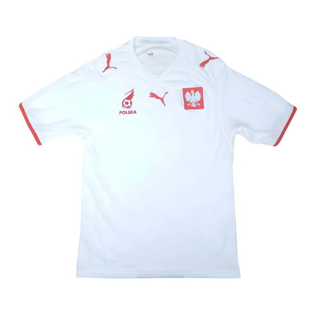 Poland 2008-09 Home Shirt (XXL) (Excellent) (Rasiak 11)