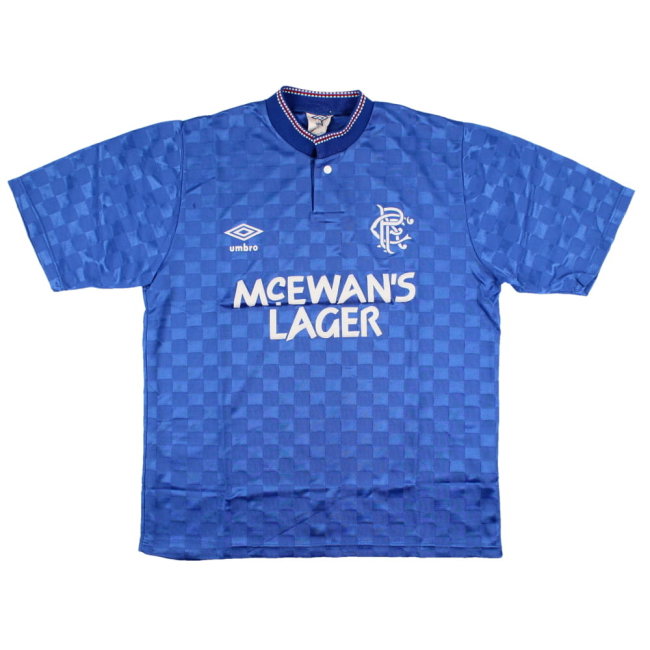 Rangers 1987-90 Home Shirt (S) (Very Good) (Wilkins 8)