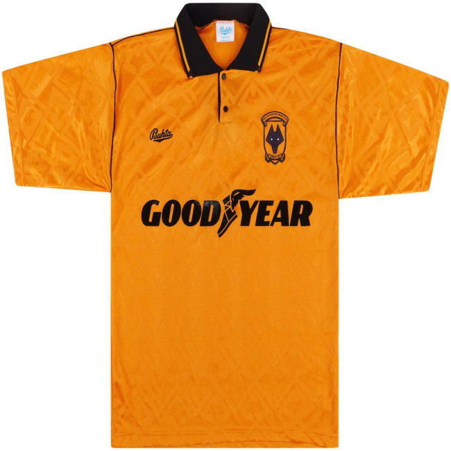 Wolves 1990-92 Home Shirt (L) (Very Good) (Bull 9)
