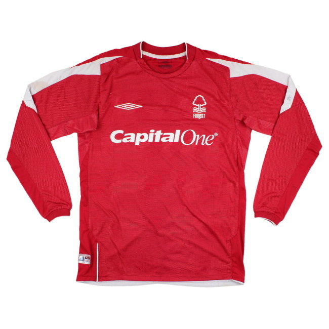 Nottingham Forest 2004-05 Long Sleeve Home Shirt (S) (Excellent) (King 11)