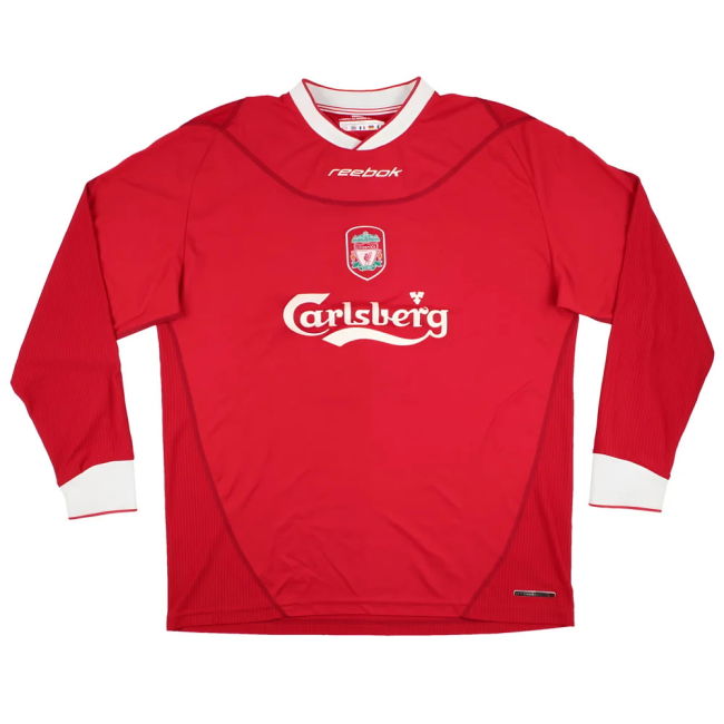 Liverpool 2002-04 Long Sleeve Home Shirt (L) Hamann #16 (Very Good)