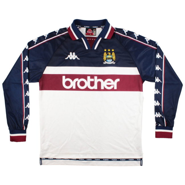 Manchester City 1997-99 Away Long Sleeve Shirt (M) (Very Good) (DE BRUYNE 17)