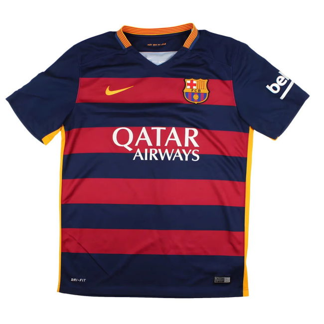 Barcelona 2015-16 Home Shirt (SB) Pique #3 (Very Good)