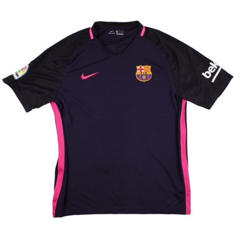 Barcelona 2016-17 Away Shirt (Sponsorless) (XL) Messi #10 (Very Good)