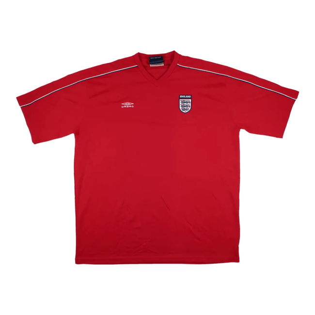 England 2000s Umbro Training Shirt (XXL) (Very Good) (Beckham 7)