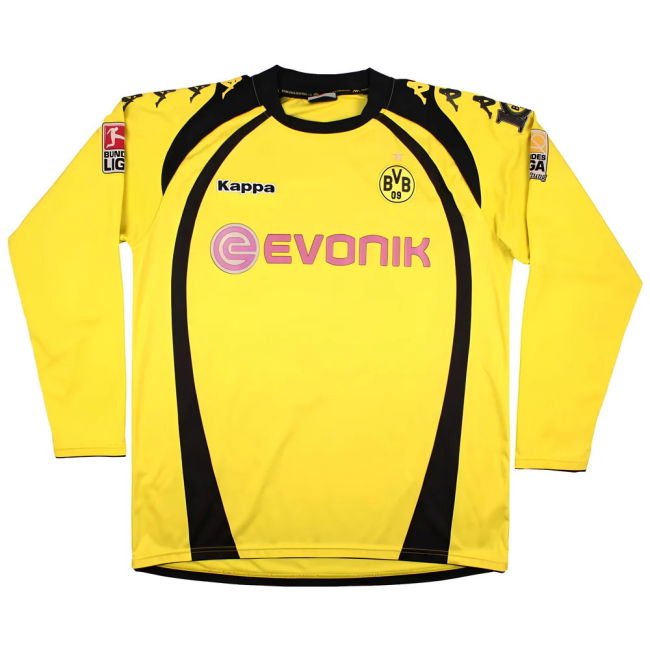 Borussia Dortmund 2009-10 Home Long Sleeve Shirt (Kuba #16) (2XL) (Very Good)