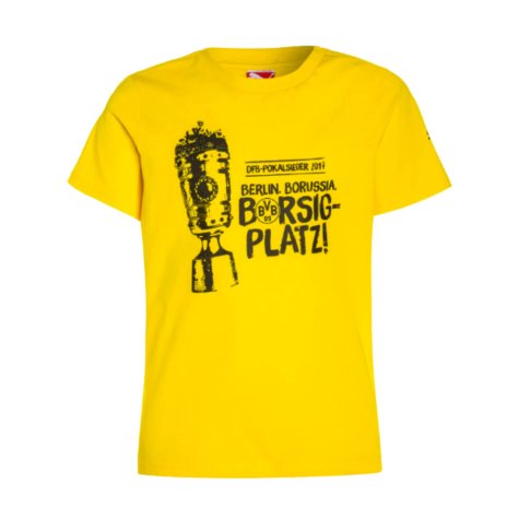 Borussia Dortmund 2016-17 Puma German Cup T Shirt (L) (Kohler 5) (BNWT)