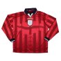 England 1997-1998 Away Long Sleeve Shirt (XL) (FERDINAND 19) (Very Good)