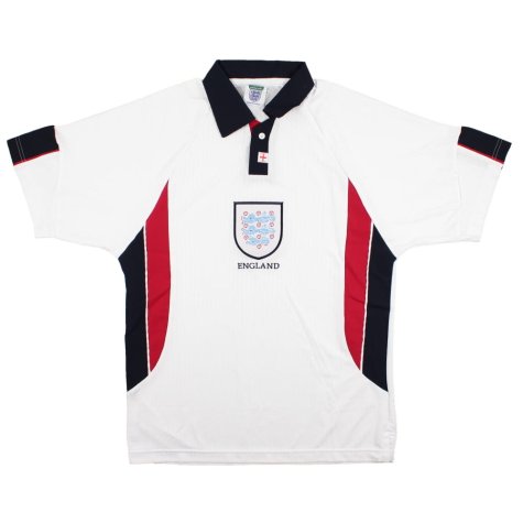 England 1997-99 Score Draw Home Shirt (M) (Mint) (BECKHAM 7)