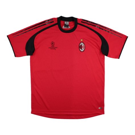 AC Milan 2004-05 Adidas Champions League Training Shirt (L) (Seedorf 20) (Very Good)