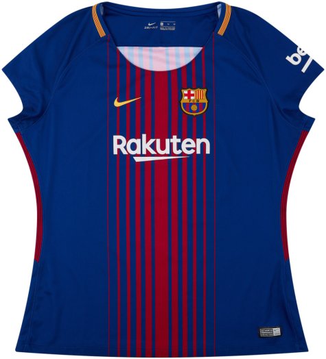 Barcelona 2017-18 Home Shirt (Womens) (M) (Mint) (Mascherano 14)