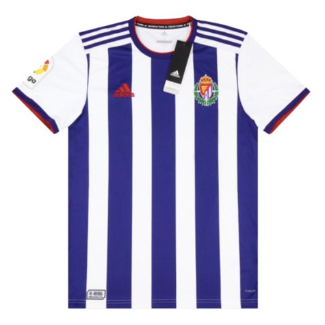 Real Valladolid 2019-2020 Home Shirt - Sponsorless (S) (BNWT) (Guardiola 7)