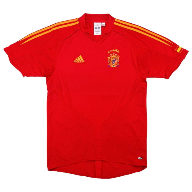 Spain 2004-06 Home Shirt ((Very Good) XL) (Your Name)