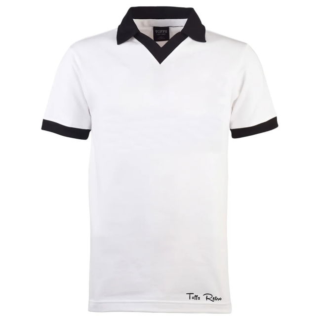 TOFFS Classic Retro White Short Sleeve Shirt With Collar