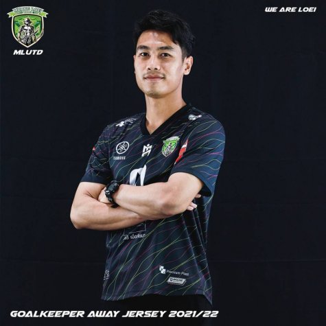 2021 Muang Loei United Home Goldkeeper Black Shirt