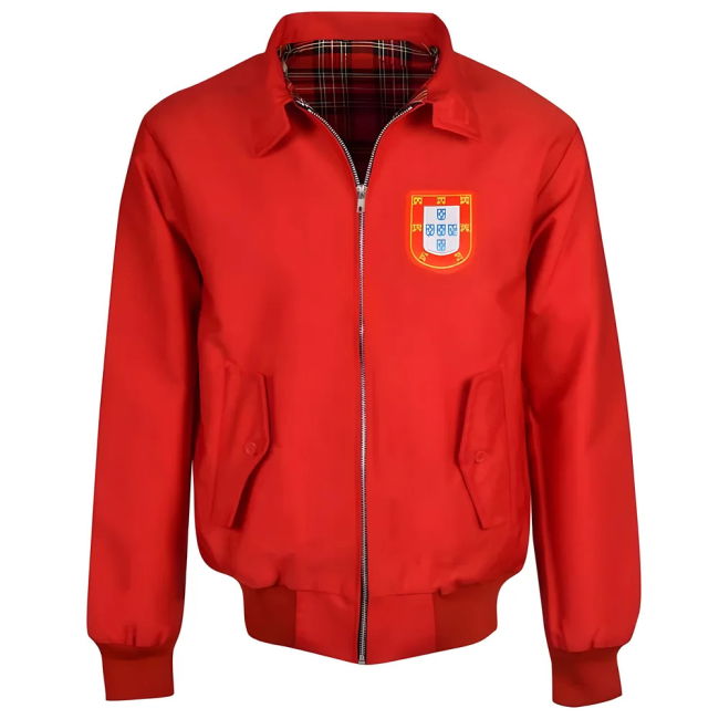 Portugal Red Harrington Jacket