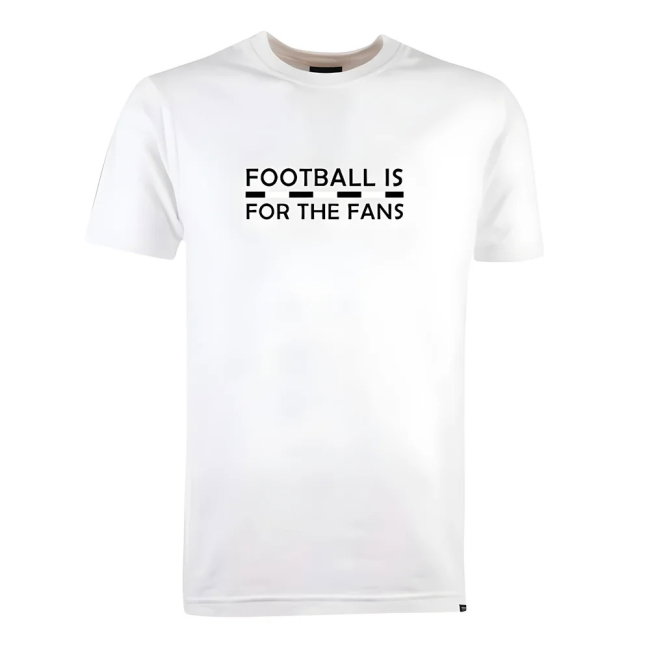 Black/White Football is for the Fans - White T-Shirt