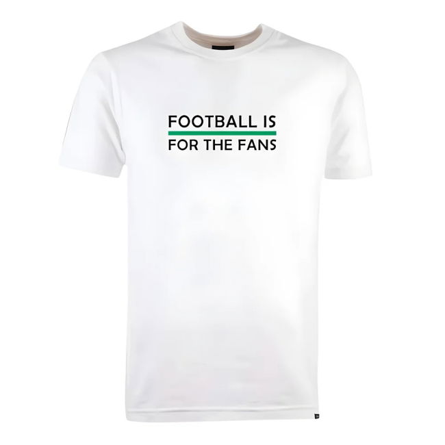 Emerald Football is for the Fans - White T-Shirt