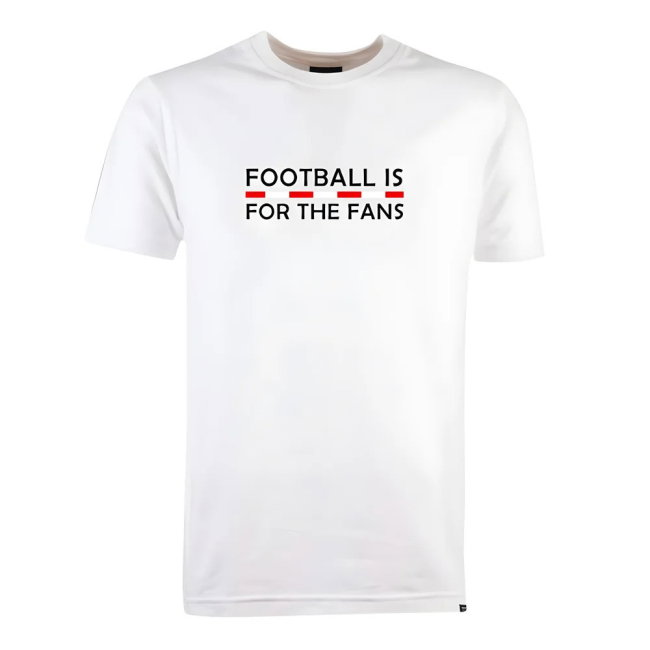 Red/White Football is for the Fans - White T-Shirt