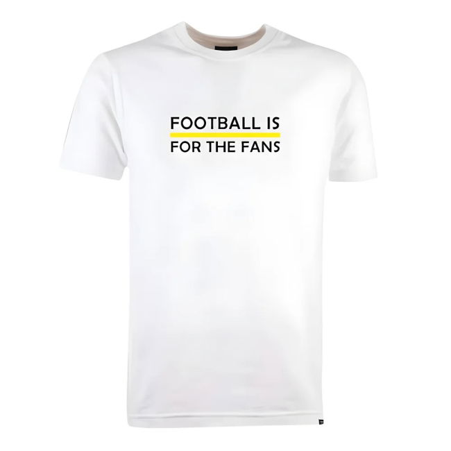 Yellow Football is for the Fans - White T-Shirt