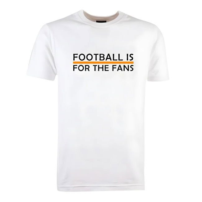 Orange Football is for the Fans - White T-Shirt