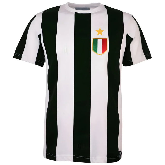 Juventus 12th Man T-Shirt - Black/White Stripe
