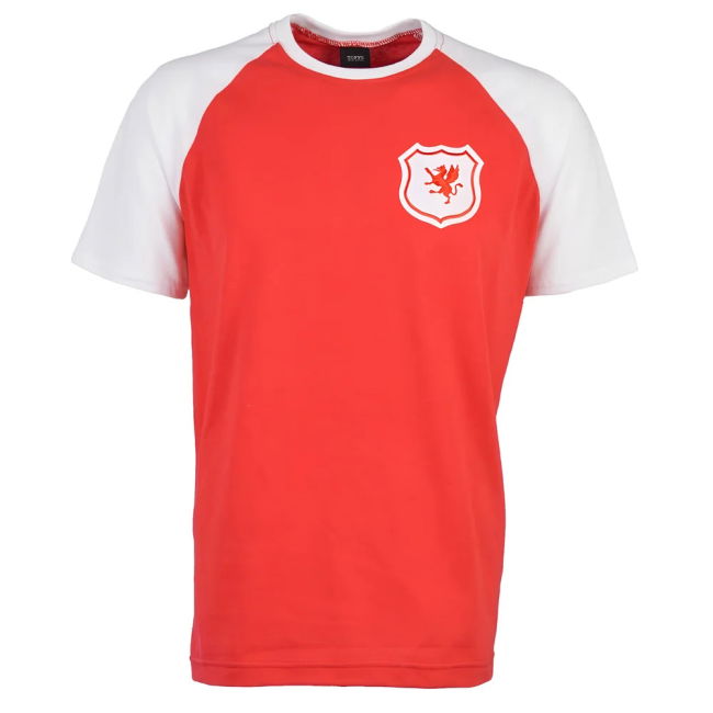 Wales Raglan Sleeve Red/White T-Shirt
