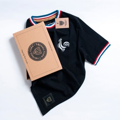 Vintage France Les Bleus Black Soccer Jersey