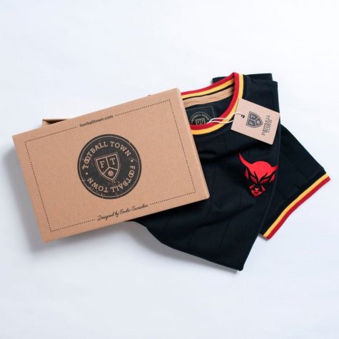 Vintage Belgium Le Diable Black Soccer Jersey