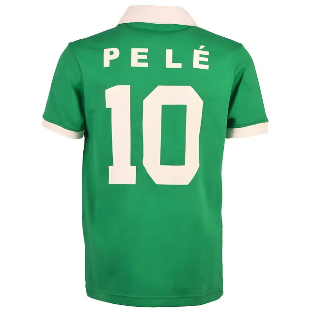 New York Cosmos Pele Green Retro Shirt with PELE 10