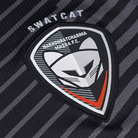 2021 Nakhonratchasima SWAT CAT Mazda FC Away Black Player Shirt