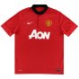Manchester United 2013-14 Home Shirt (M) Rafael #2 (Good)